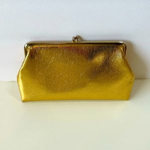 Vintage Gold Metallic Clutch